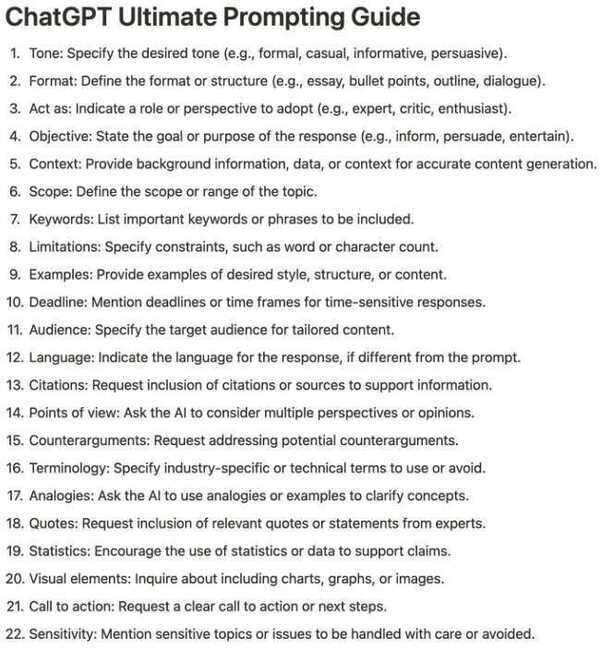 ChatGPT Ultimate Prompting Guide